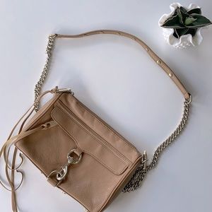 Rebecca Minkoff Mini Mac crossbody bag - brown and gold